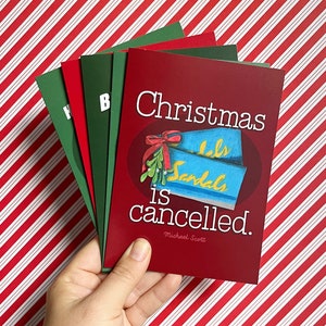 The Office Christmas Card Pack, Set of Five Holiday Card Set Christmas Cards Pack Cute Christmas Card image 1