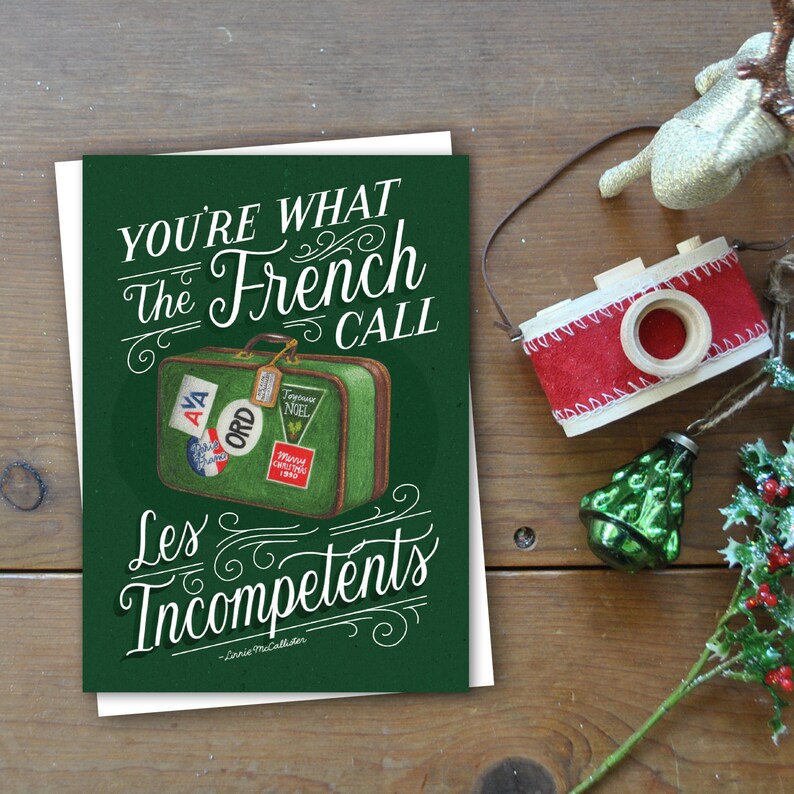 Home Alone Les Incompetents Christmas Card Funny Christmas Card Cute Christmas Card Wife Christmas Card image 1