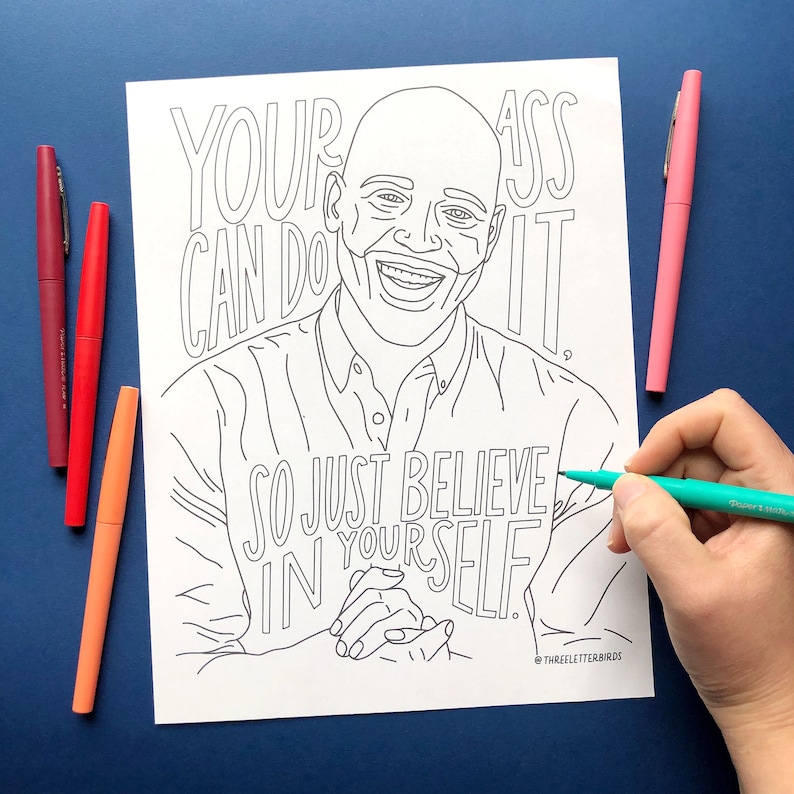 Queer Eye Adult Coloring Pages | Adult Coloring Books | Coloring Book PDF | Digital Download image 5