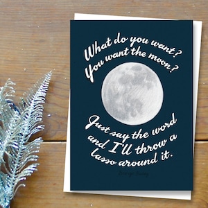It's a Wonderful Life Lasso die Mond Weihnachtskarte | Lustige Weihnachtskarte | Niedliche Weihnachtskarte | Frau Weihnachtskarte