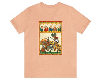 The Joust, medieval illumination Unisex t-shirt