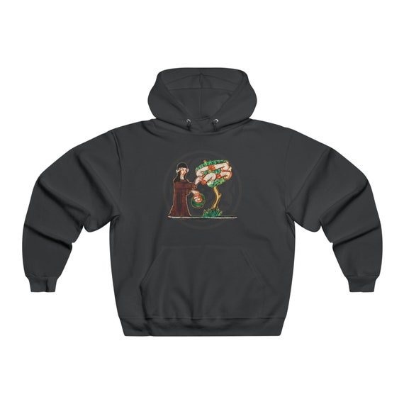 Retro Boater Logo in Black NUBLEND® Hooded Sweatshirt Retro Boater Logo in Black NUBLEND® Hooded Sweatshirt