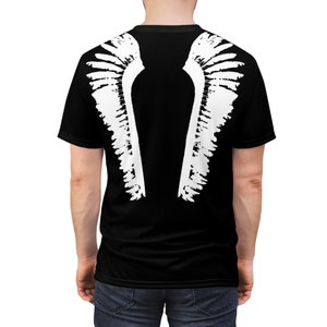 Unisex Tee: Hussar wings, back of shirt, Unisex All-Over-Print Cut & Sew T-Shirt