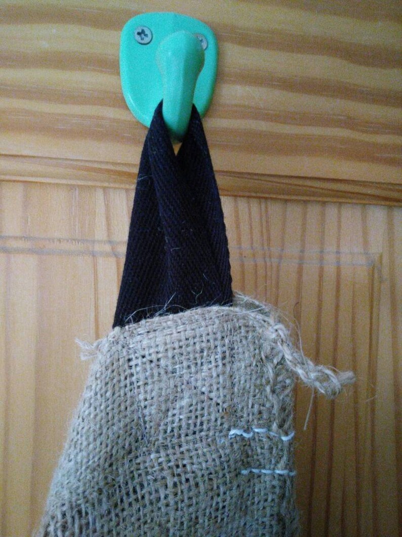 Hessian Coffee Sack Upcycled Home Storage Recycling Storage for the Kitchen. Rustic Home Decor Scandi Style Laundry Sack Toy Storage
