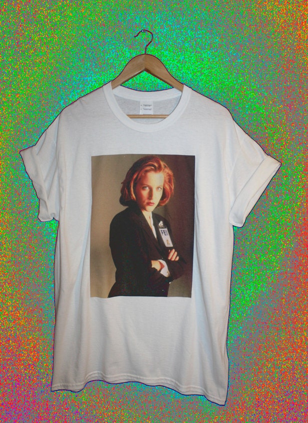 Scully xfiles tshirt retro 90s vintage vtg gillian anderson Etsy