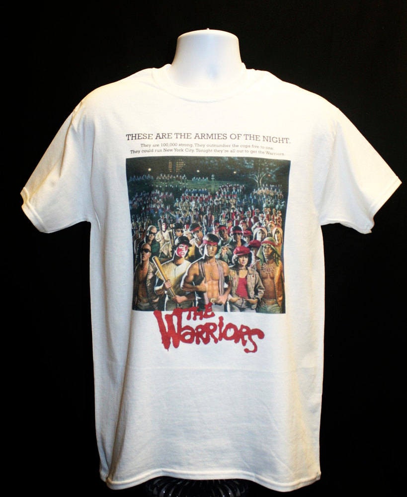 the warriors movie poster tshirt film cult 70s 1970s gangs Etsy