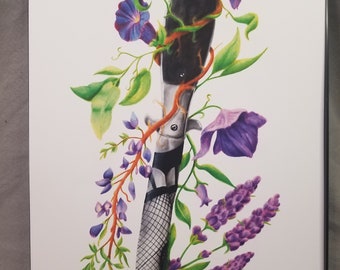 Purple Passion Stiletto Knife Play Prints