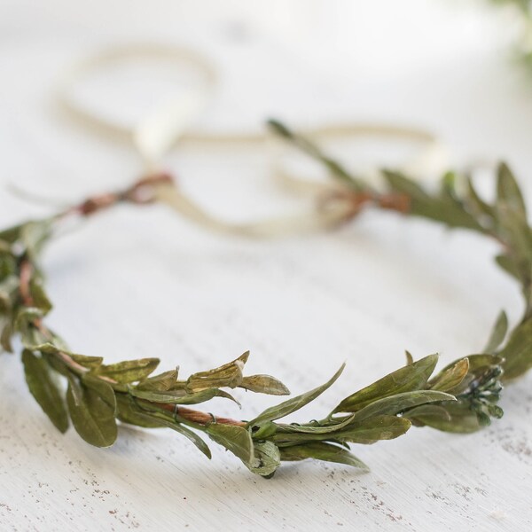 Greenery Halo  - Photo Props - Holiday Headband - Girls Headband - Baby Headband - Party Headband - Spring Crown - Cake Smash Crown