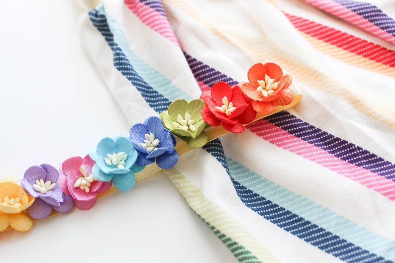 Rainbow OmiJo Newborn headband-Omijo Rainbow Simple Headband Newborn Photo Prop Rainbow Headband Rainbow baby Rainbow Baby Headband