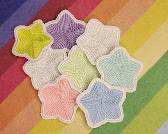 Confezione di toppe a forma di stella che brillano al buio {da cucire, da stirare}