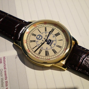 Triumph Stag Souvenir Tribute Wrist Watch, Retro 1970's Vintage Round Dial.