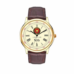 Jaguar XJ6 Vintage Style Wrist Watch. Retro Contemporary Souvenir.