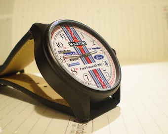 Martini Ford Focus RS WRC Souvenir Tribute Watch, Retro 1999 Rally Team. Colin McRae