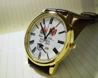 Battle of Waterloo Napoleon Wellington Bicentenary Wrist Watch, 1815 - 2015