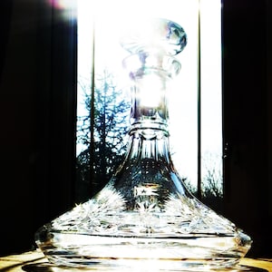 White Star Line, RMS Titanic, Lead Crystal Ships Decanter, 1912 Style Replica.
