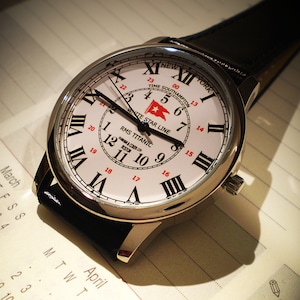 White Star Line,RMS Titanic,New York to Southampton GMT Differential Wrist Watch
