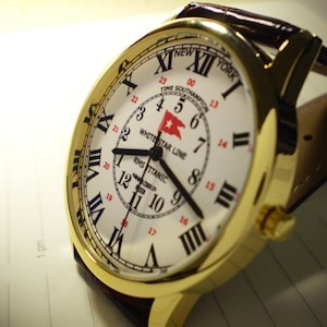White Star Line,RMS Titanic,New York to Southampton GMT Differential Wrist Watch