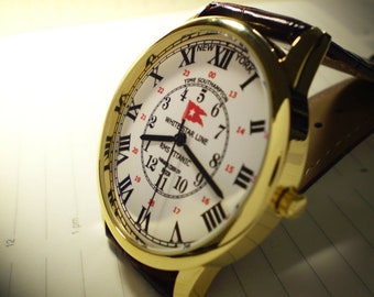 White Star Line, RMS Titanic, New York to Southampton GMT Differenzial Armbanduhr