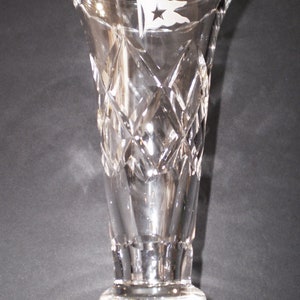 White Star Line, RMS Titanic, Stuart Crystal Vase, 1912 Style Replica.