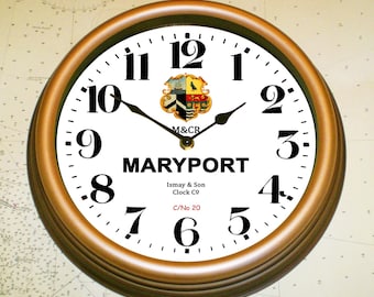 M&CR Maryport and Carlisle Railway Clock, Maryport Station.