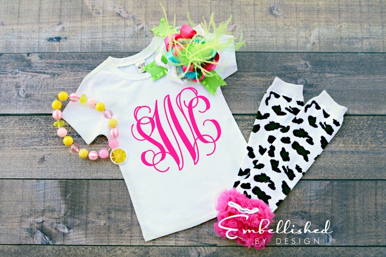Girls Monogram Shirt Monogram Shirt Monogrammed Shirt Etsy