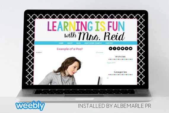 premade weebly template for teachers weebly classroom blog etsy weebly template