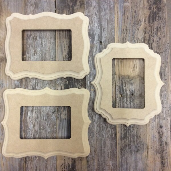 Qty 3 of The Organic Bloom 4x6 Frames: Audrey, Lucy & Mary Ann