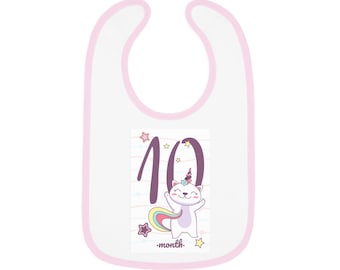 Babero Gato Unicornio 10 meses