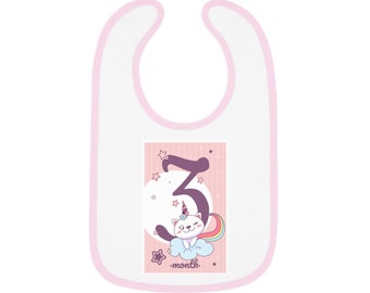 Babero Gato Unicornio 3 meses