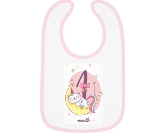 Babero Gato Unicornio 1 mes