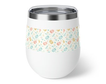 Vaso con forma de huevo en colores pastel