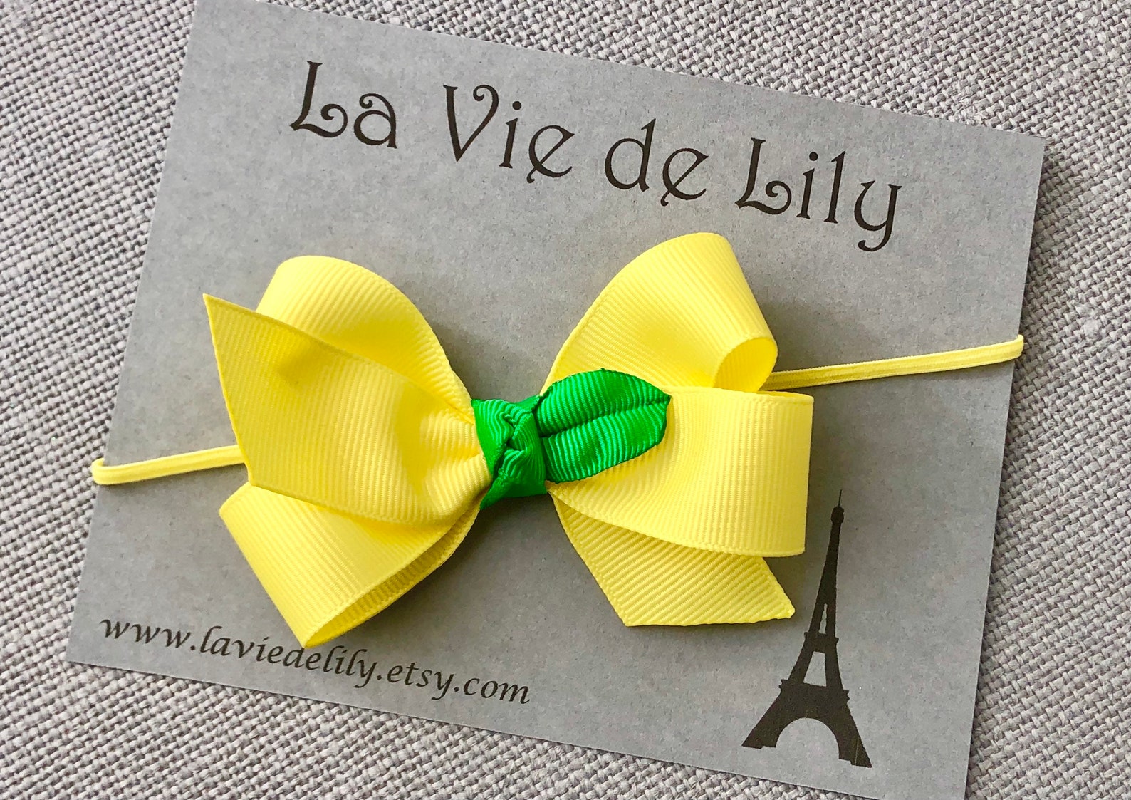 Lemon Hair Bow Lemonade Drop Cutie Lemonade Headband Etsy