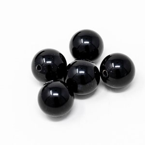 Black Onyx Beads for Diy Jewellery Making - Tibetan Beads Diy Kit - Crystal Beads Craft Supplies