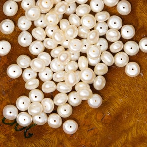 6mm 12PCS Pearl Beads for Pearl Jewellery - Pearl Beads For Pearl Jewellery Diy Kit - Pearl Jewellery Making Craft Supplies
