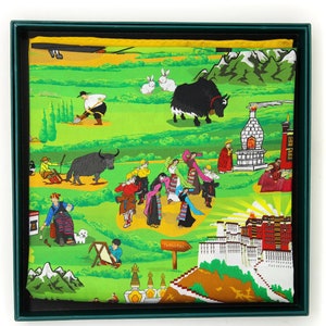 The Heavenly Tibet Silk Scarf Square Travel Accessories - 100% Pure Silk Square Scarf Silk Bandana - Head Scarf Gift For Women