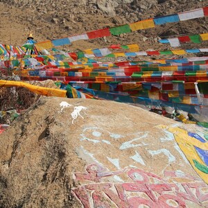 Medium Tibetan Prayer Flags Windhorse Cotton Prayer Flags Hindu Lungta Prayer Flags Buddhist Flags image 8