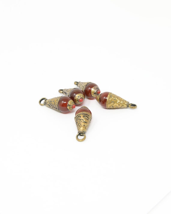 Fire Agate Beads, Spacer Beads