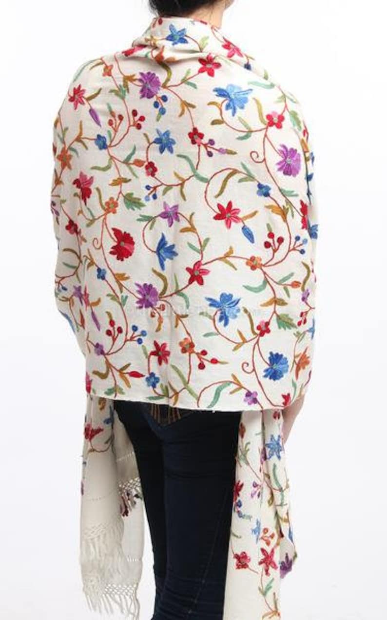 Floral Cashmere Embroidery Floral Cashmere Embroidery