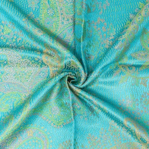 Green Silk Scarf Travel Accessories - 100% Pure Silk Scarf Eid Gift - Paisley Scarf Pashmina Scarf Gift For Mom
