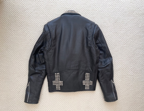 レザージャケット MEDM 88rising Money Lucky leather jacket black hou unisexual UNISEX Customized Leather World by Lucky Leather Biker