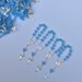 24 Mini rosaries approximately 4" long- boys Baptism favors - first communion- mini rosaries- baptism favors- communion favor