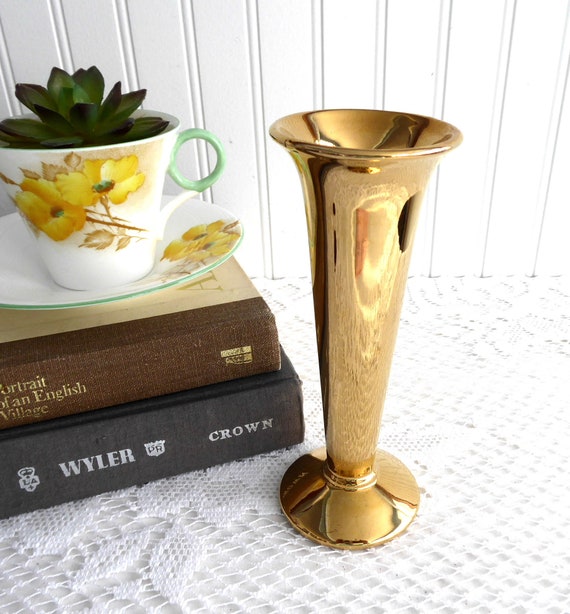 Royal Winton Grimwades Golden Age Luster Ware Tall Vase Etsy
