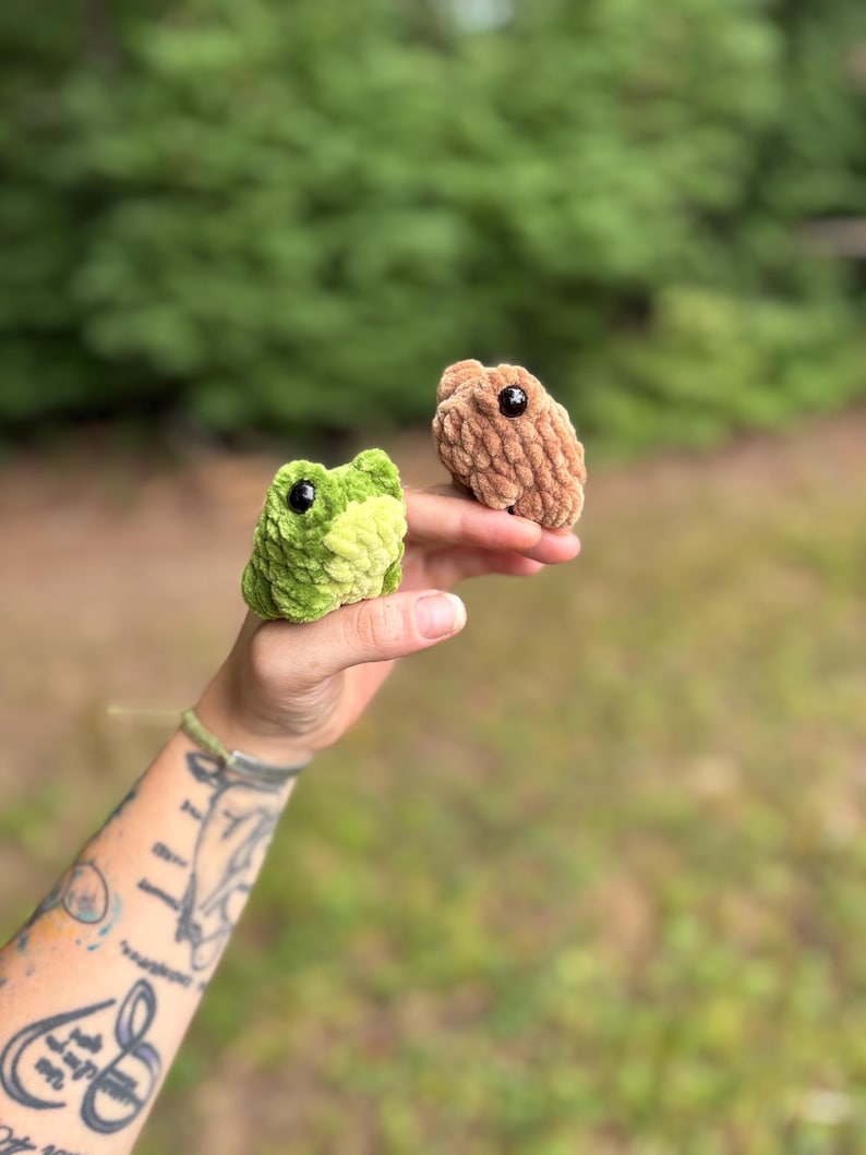 No Sew Mini Frog Crochet Pattern: 3 Variations (PDF Pattern) - Etsy