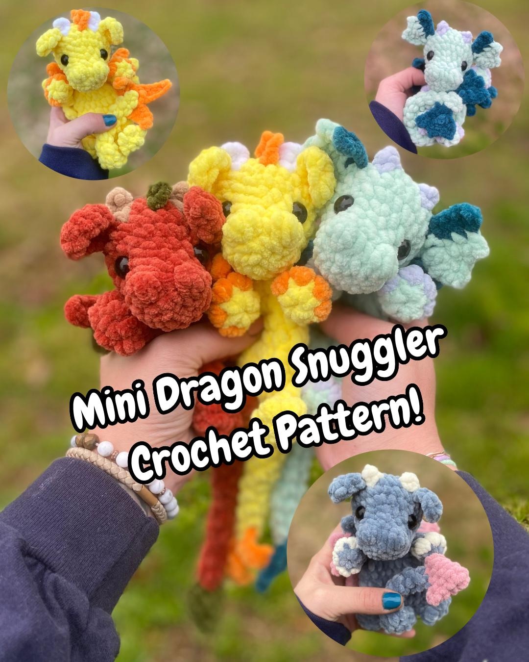 Buy Bennie the Mini Dragon Snuggler Crochet Pattern (PDF Pattern