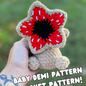 Baby Demogorgan Crochet Pattern Crochet Plushies- PDF Pattern