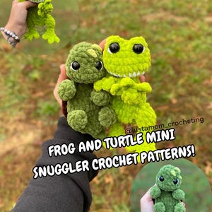 Petits motifs au crochet grenouille et tortue Peluches au crochet