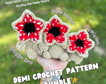 Demogorgan BUNDLE PDF Crochet Patterns Crochet Plushies- PDF Pattern