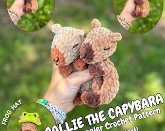 Callie the Capybara Mini Snuggler Crochet Pattern Crochet Plushie Amigurumi