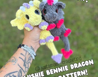 Bennie Dragon Plushie Crochet Pattern (PDF Pattern)