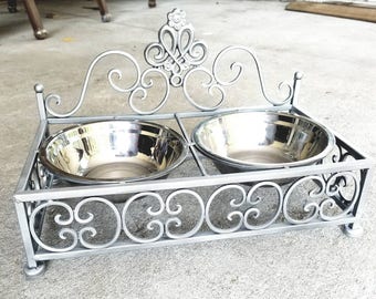 Fancy Dog Bowl Etsy